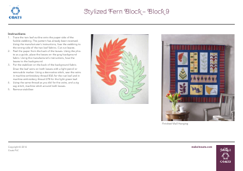 Simple Leaf Block Quilt Pattern Templates - Coats Plc, Page 25