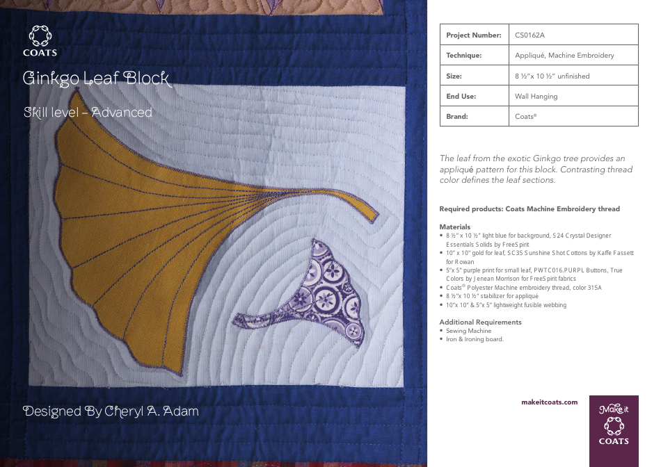 Simple Leaf Block Quilt Pattern Templates - Coats Plc, Page 4