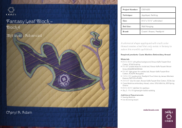 Simple Leaf Block Quilt Pattern Templates - Coats Plc, Page 7