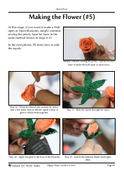 Spray Rose Crochet Pattern Templates - Happy Patty Crochet, Page 22
