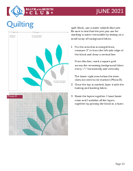 Circular Leaf Block Quilt Pattern Templates, Page 13