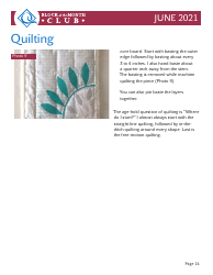 Circular Leaf Block Quilt Pattern Templates, Page 14