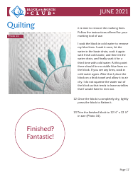 Circular Leaf Block Quilt Pattern Templates, Page 17