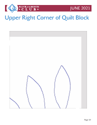 Circular Leaf Block Quilt Pattern Templates, Page 19