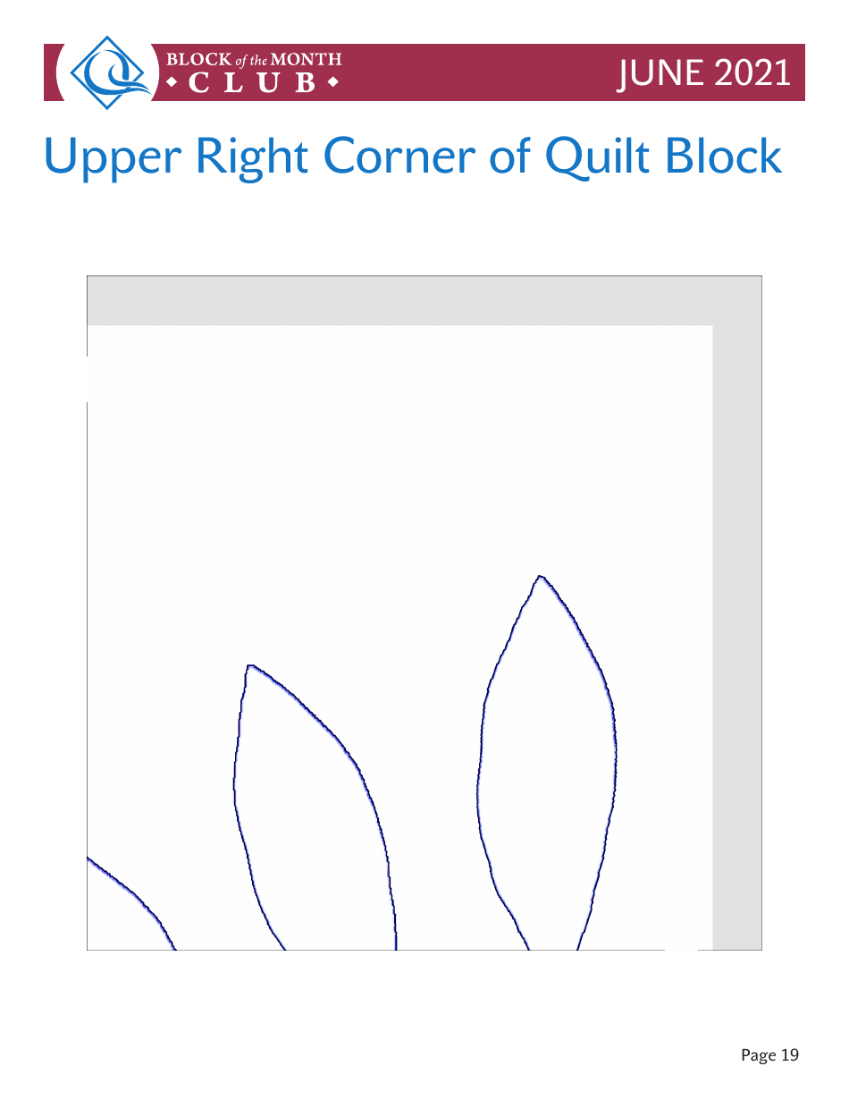 Circular Leaf Block Quilt Pattern Templates, Page 19