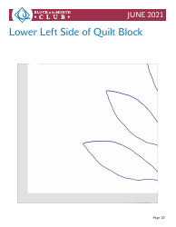 Circular Leaf Block Quilt Pattern Templates, Page 20