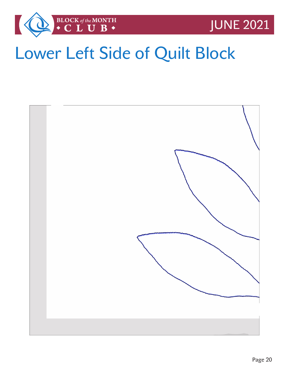 Circular Leaf Block Quilt Pattern Templates, Page 20