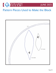 Circular Leaf Block Quilt Pattern Templates, Page 22