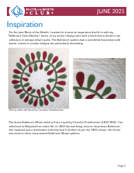 Circular Leaf Block Quilt Pattern Templates, Page 3