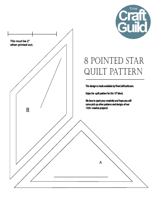 8 Pointed Star Quilt Pattern Template Download Pdf