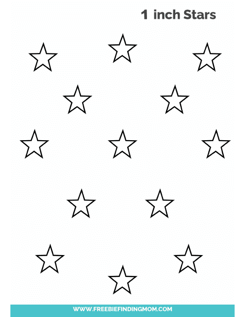 1-inch Star Templates