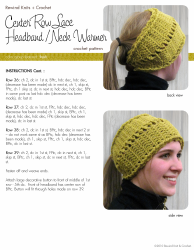 Center Row Sace Headband/Neck Warmer Crochet Pattern, Page 2