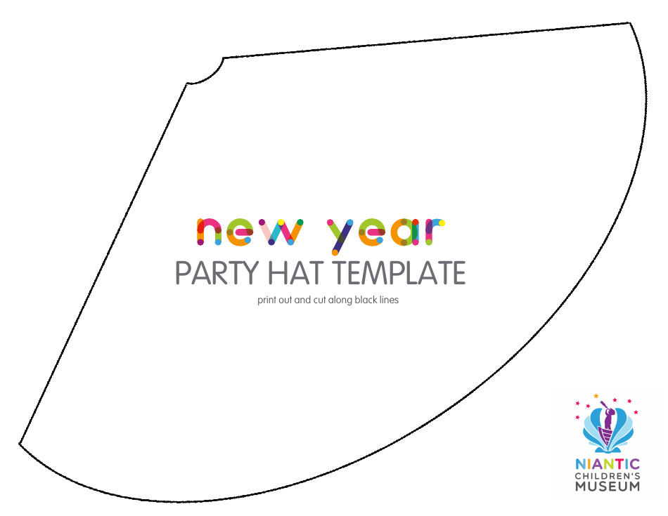 New Year Party Hat Template, Page 1