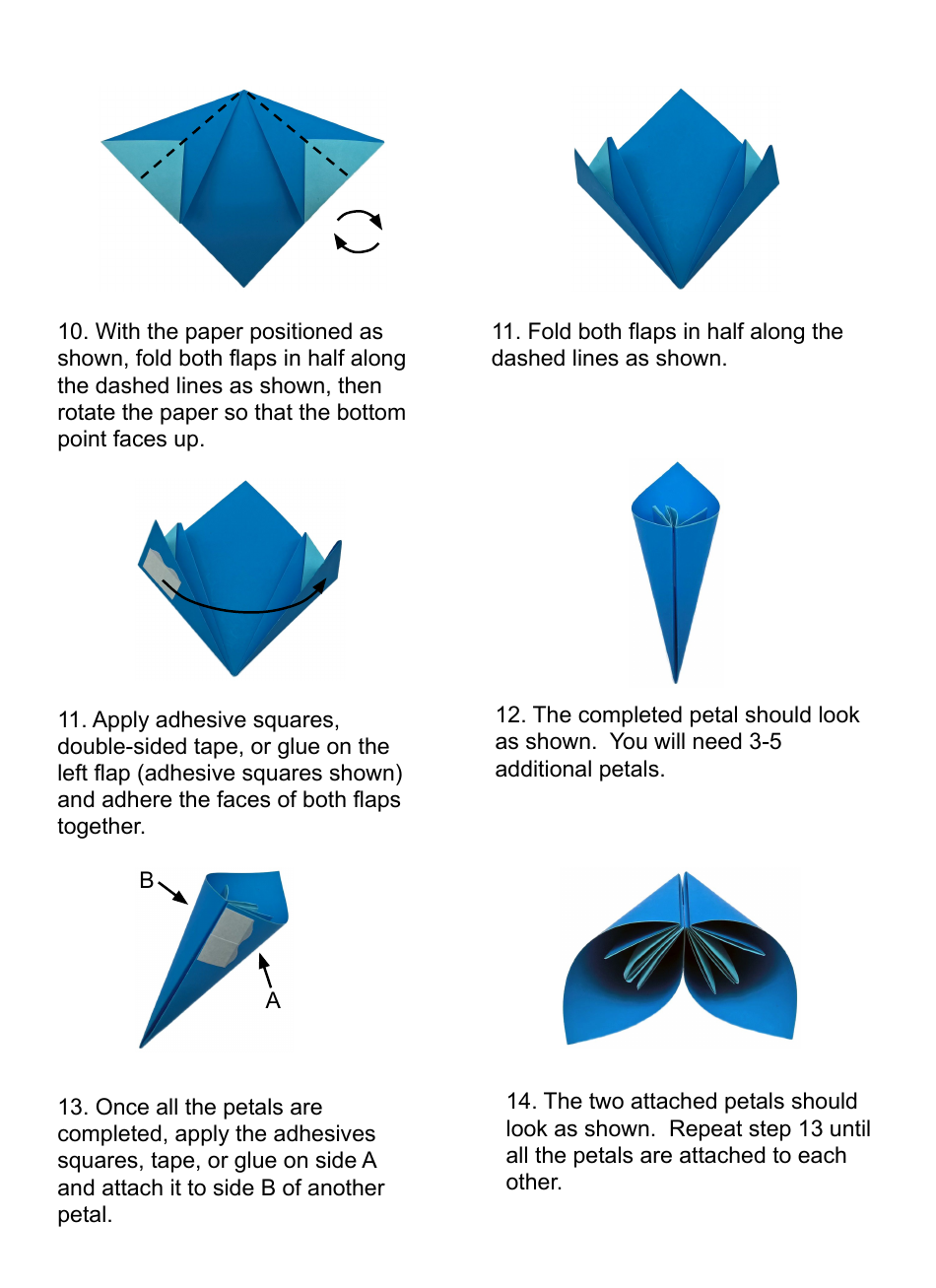 Origami Kusudama Flower, Page 3