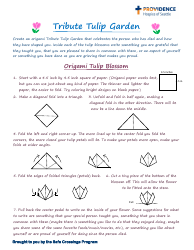 Document preview: Origami Paper Tulip