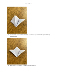 Origami Paper Flower, Page 3