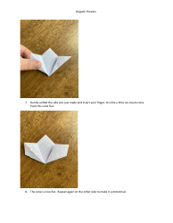Origami Paper Flower, Page 4