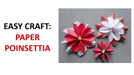 Document preview: Paper Poinsettia Craft