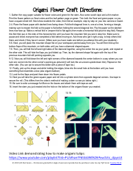 Mother&#039;s Day Origami Flower Folding Pattern - J.m. Herrmann, Page 2