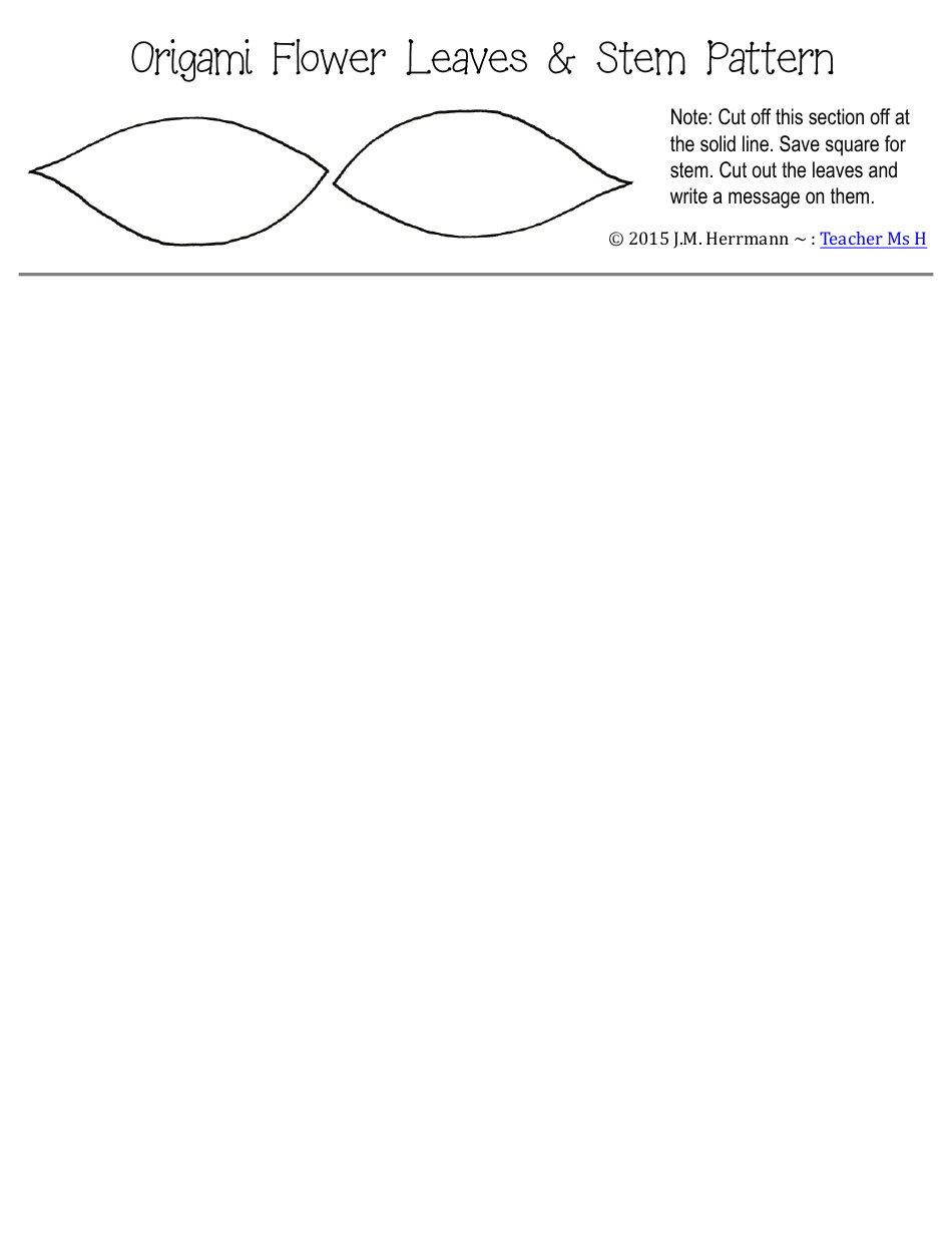 Mothers Day Origami Flower Folding Pattern - J.m. Herrmann, Page 4