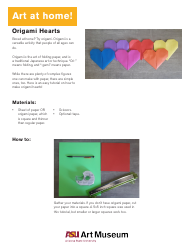 Origami Paper Hearts