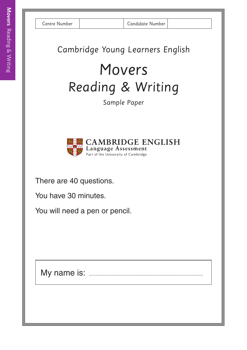 Cambridge English Sample Papers - Movers, Page 14