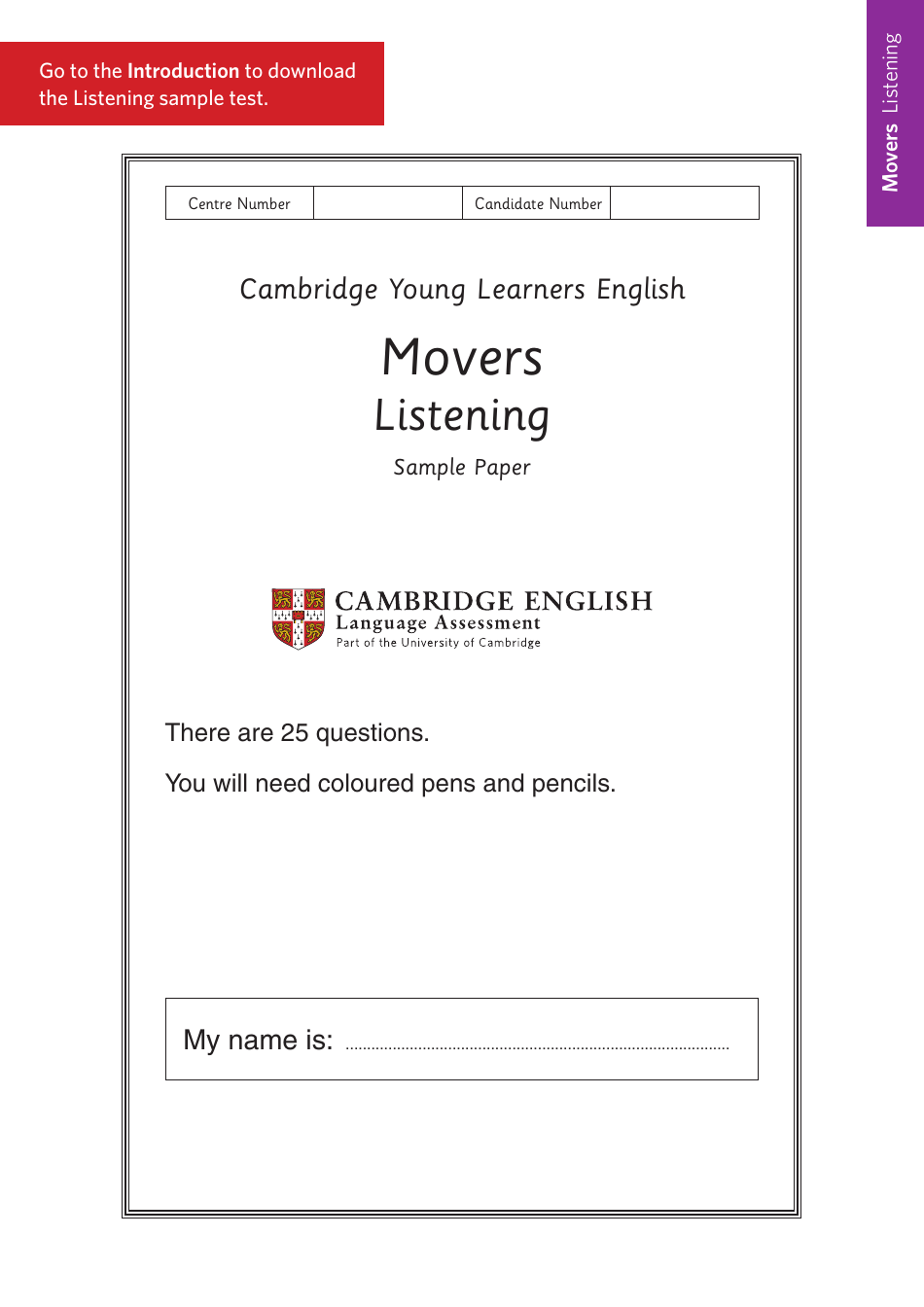 Cambridge English Sample Papers - Movers, Page 3