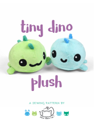 Document preview: Tiny Dino Plush Sewing Templates - Choly Knight