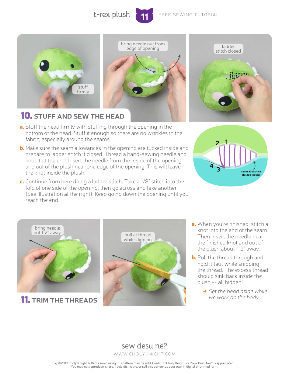 T-Rex Plush Templates - Choly Knight, Page 11