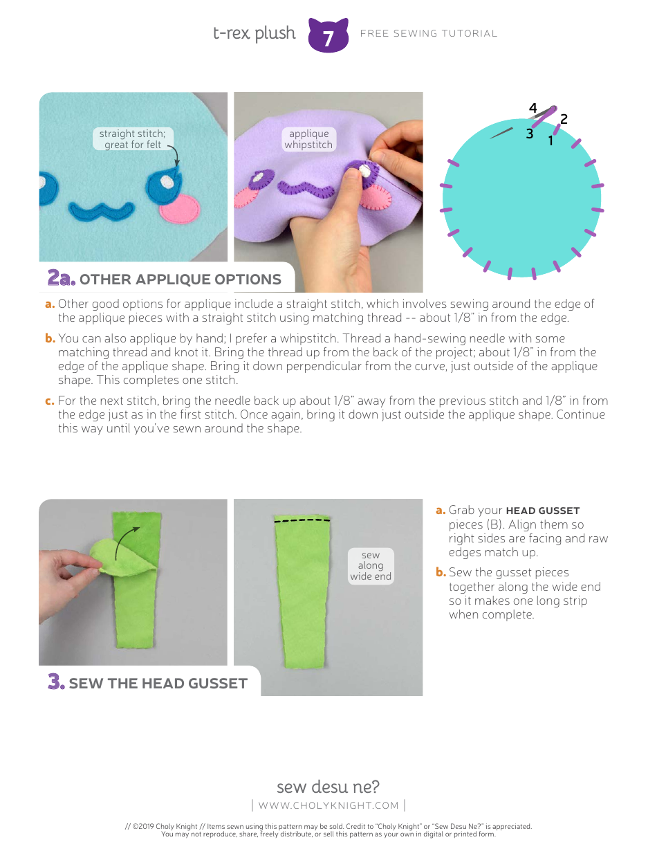 T-Rex Plush Templates - Choly Knight, Page 7