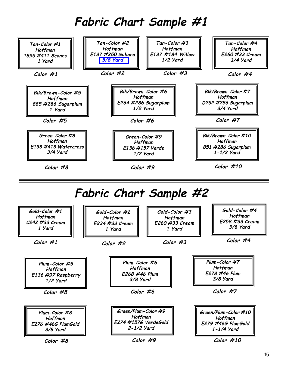 Christmas Celebration Tree Skirt Template Layout Sheet  Yardage Chart - Quiltworx, Page 5