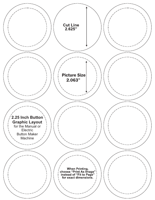 2.25 Inch Button Graphic Layout