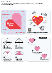 Origami Paper Heart Card Templates, Page 3