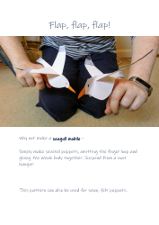 Flapping Seagull Finger Puppet Template, Page 3