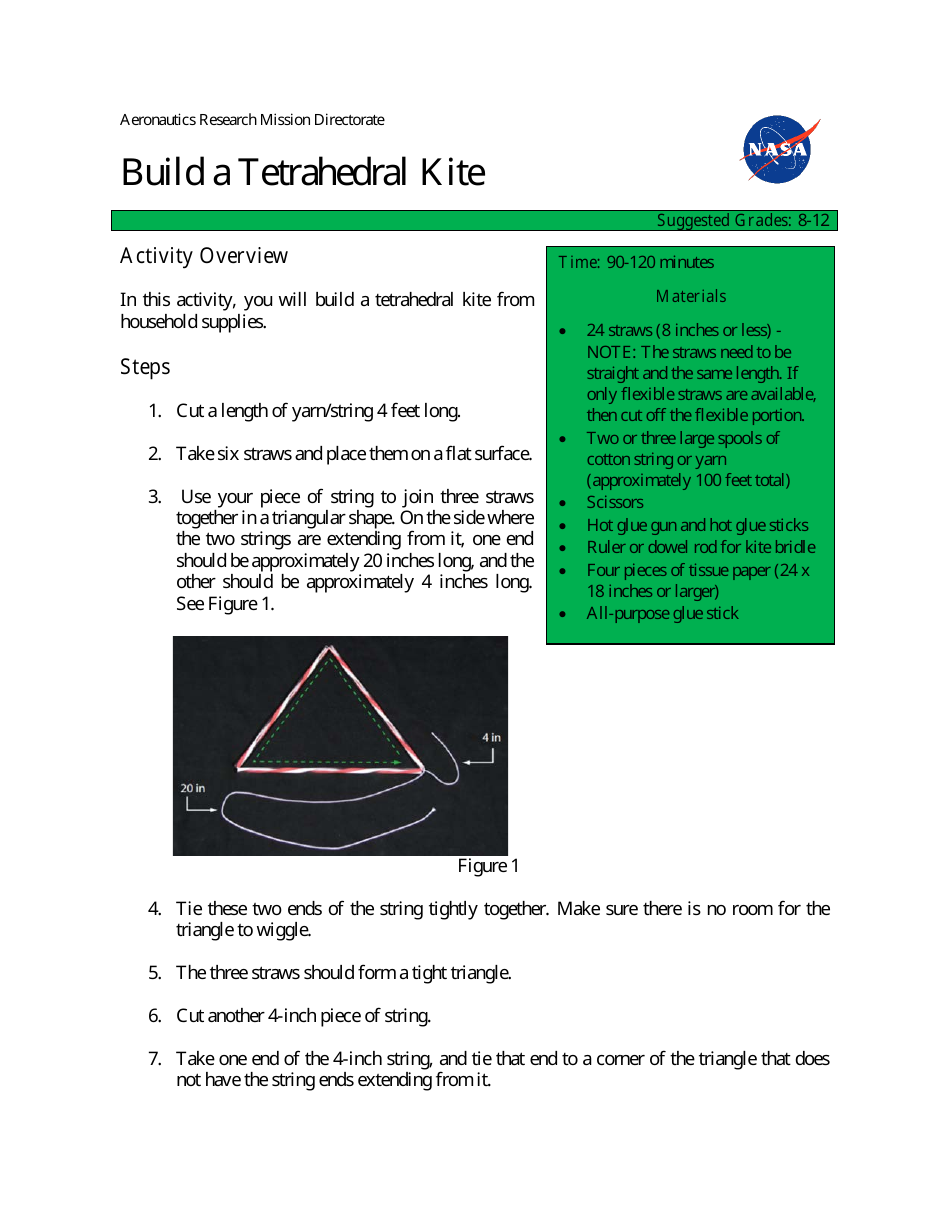 NASA Tetrahedral Kite, Page 1