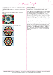 Frida&#039;s Bouquet Blanket Pattern Template - Jane Crowfoot, Page 6