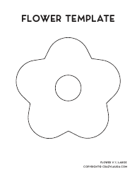 Document preview: Flower Template - Five Petals