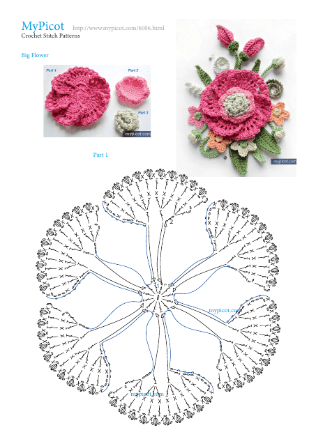 Flower Crochet Stitch Pattern Download Pdf