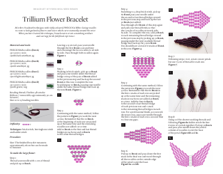 Trillium Flower Bracelet Beading Pattern, Page 2