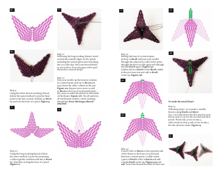 Trillium Flower Bracelet Beading Pattern, Page 3