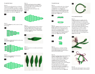 Trillium Flower Bracelet Beading Pattern, Page 4
