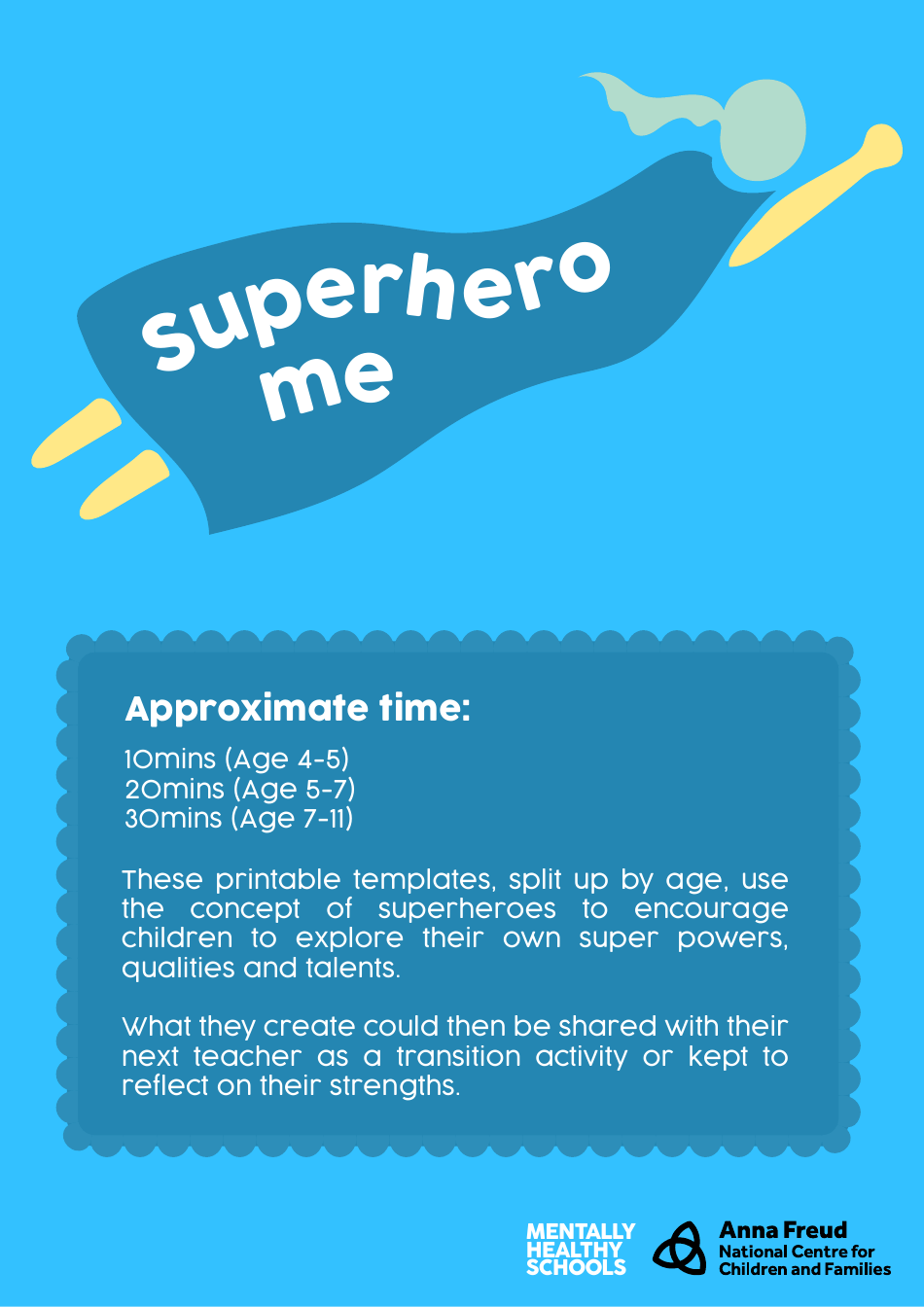 Superhero Me Comic Book Template - Preview Image