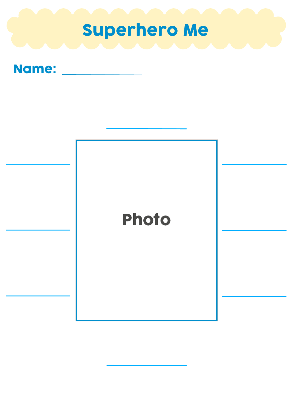 Superhero Me Comic Book Template, Page 3