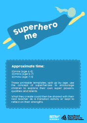 Document preview: Superhero Me Comic Book Template
