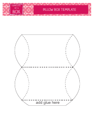 Document preview: Pillow Box Templates - Pink