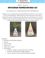 Document preview: Birthday Hat Templates - the Smithsonian