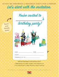 Fox and Racoon&#039;s Birthday Party Template Kit, Page 2