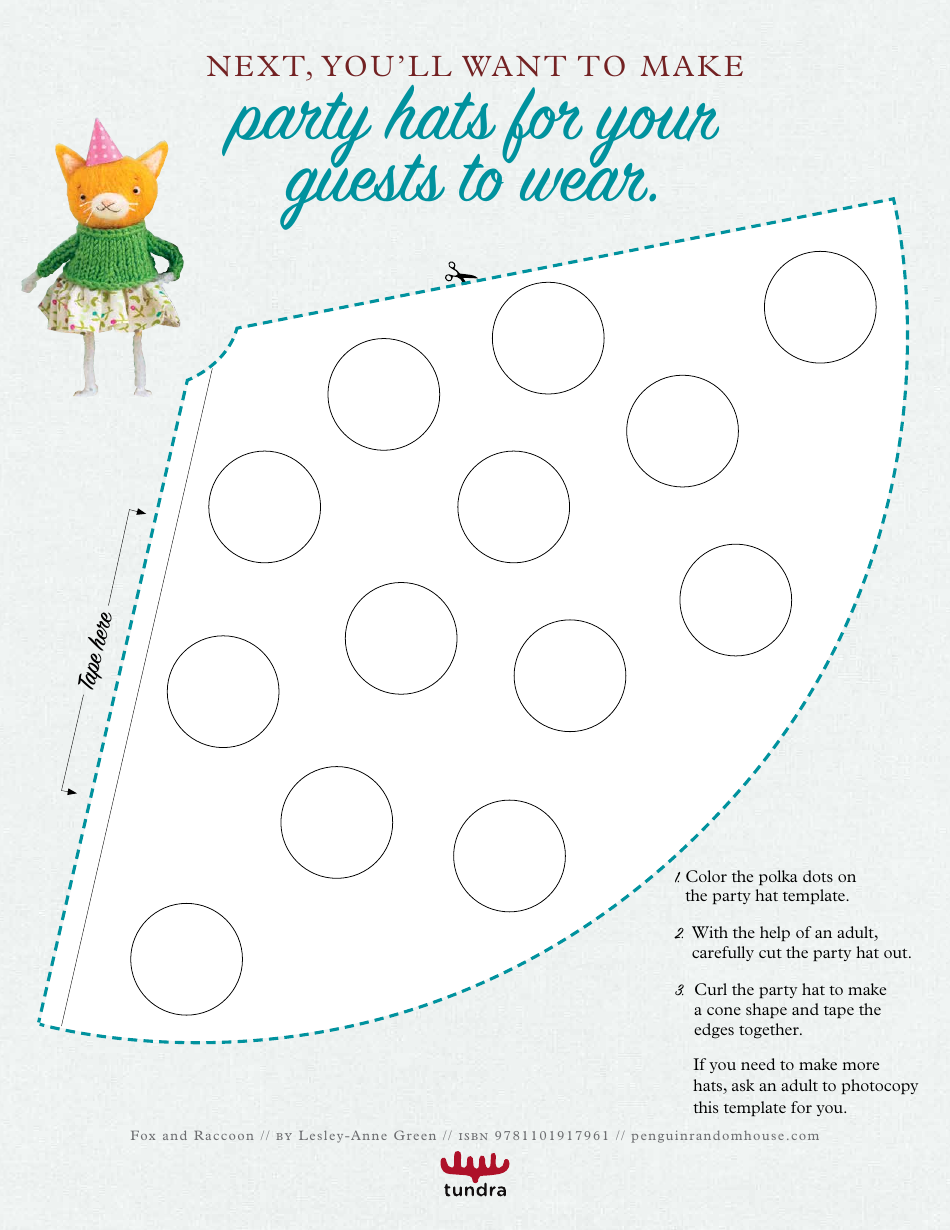 Fox and Racoons Birthday Party Template Kit, Page 3