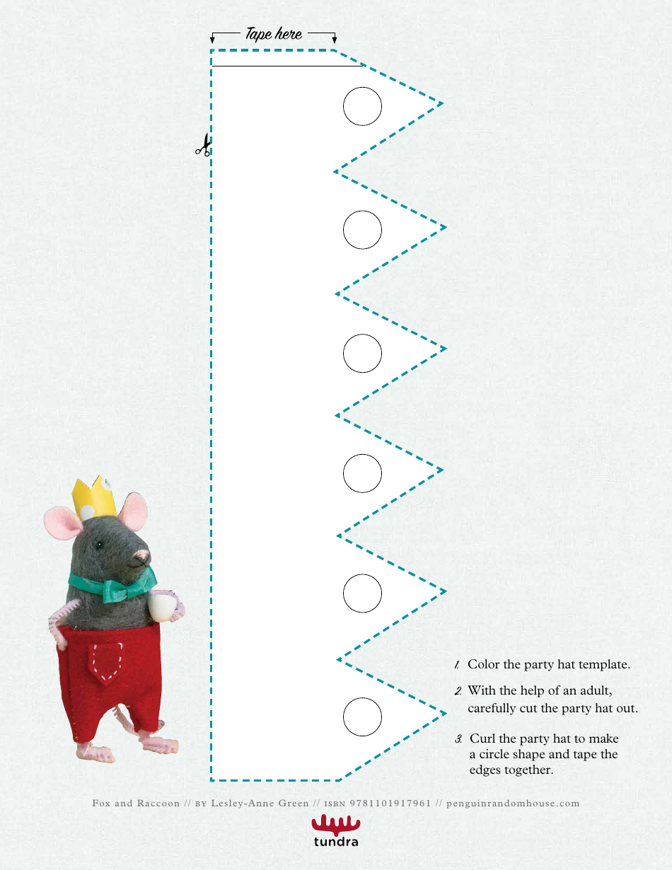Fox and Racoons Birthday Party Template Kit, Page 4