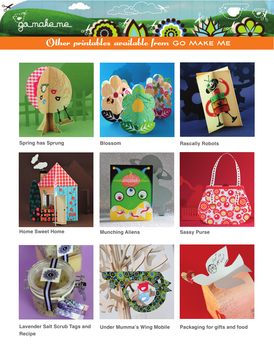 Little Ghosts Pillow Box Template - Go Nake Me, Page 3